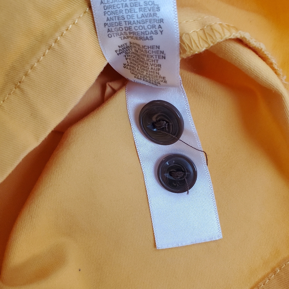 ASOS Yellow Chino Shorts Size 32 Mens Cotton Stretch - Picture 6 of 6